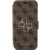 Guess GUBKP15L4GMGBR iPhone 15 Pro 6.1brązowy/book book 4G Metal Logo